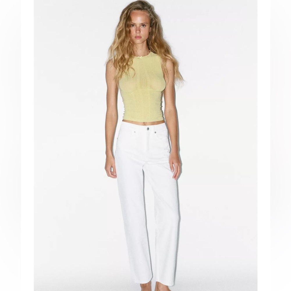 NWT Zara Women's White Jeans